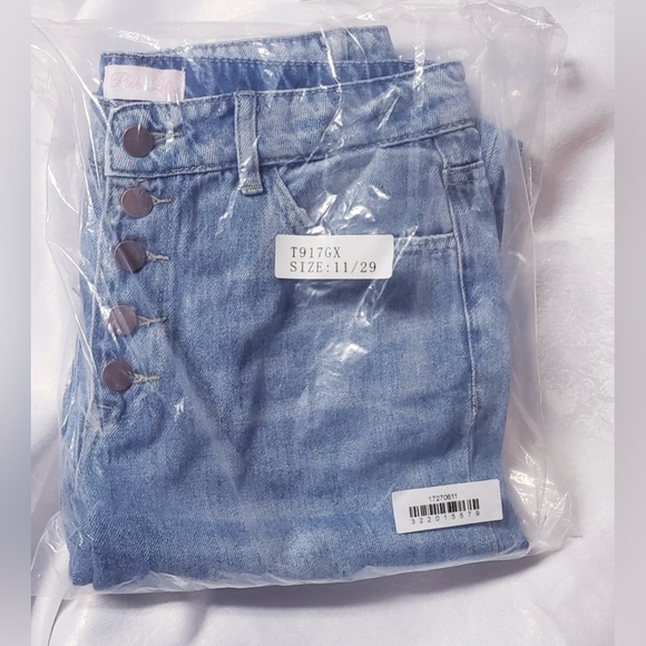 Pink Lily Light Blue Distressed Jeans - Picture 8 of 8